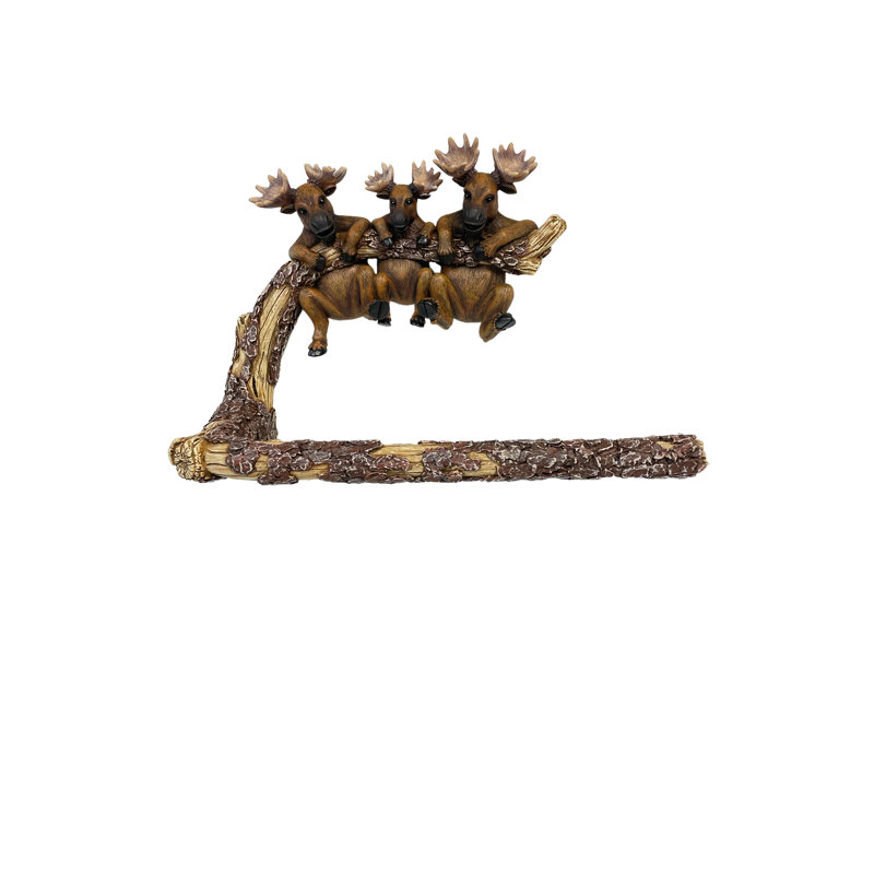 Porte-serviettes mural Three Moose