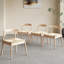 Ensemble de 2 chaises de salle à manger de style Mid-Century avec structure solide et siège tissé à la main-1284580978-1284580977