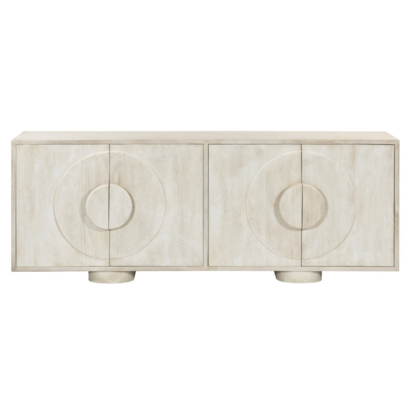 Buffet 4 portes en pierre naturelle d'Ivaniel, Ivory/Cream