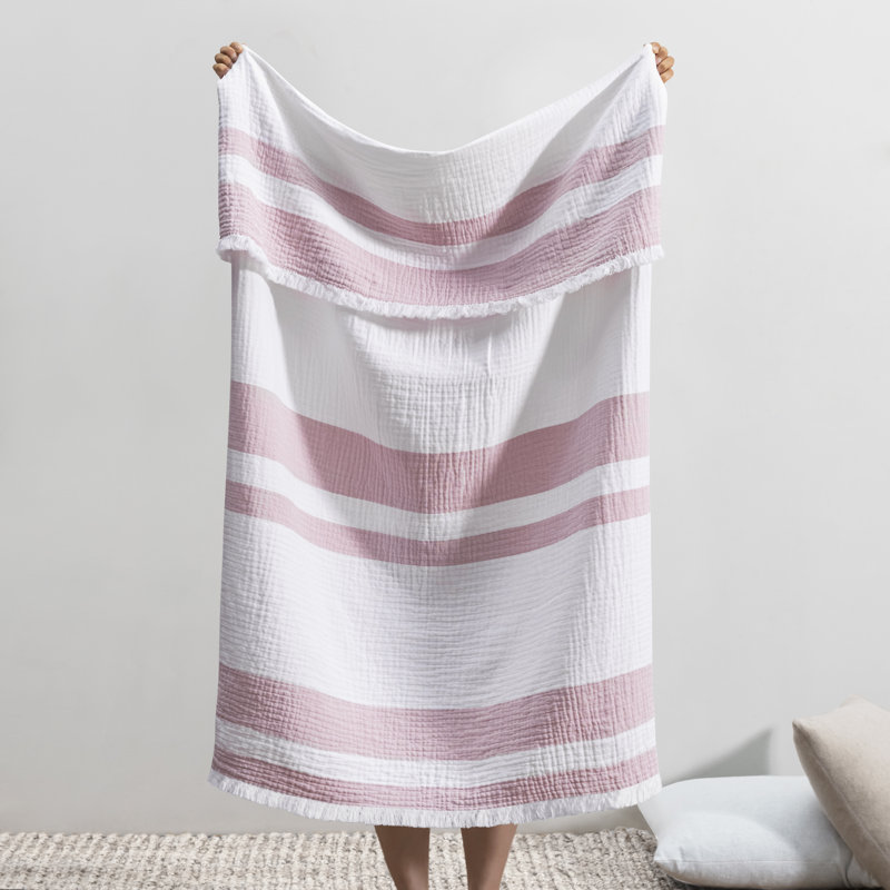 San Marino Cotton Throw, Primrose