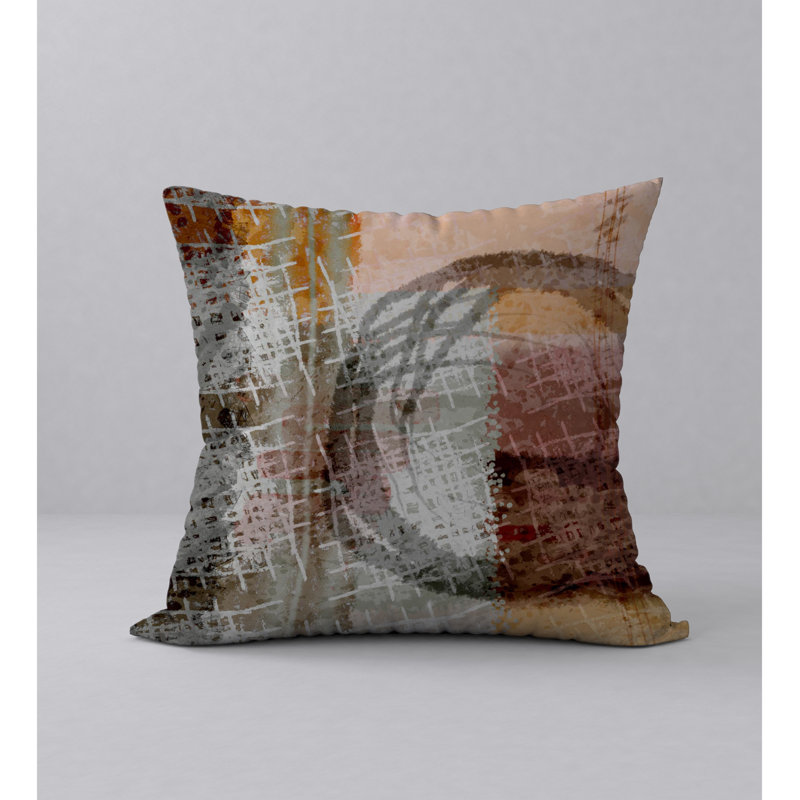 Geometric Reversible Throw Pillow, 24" x 24"