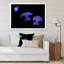 Reproduction sur toile - Méduse mauve sur fond noir-67390282-67390285