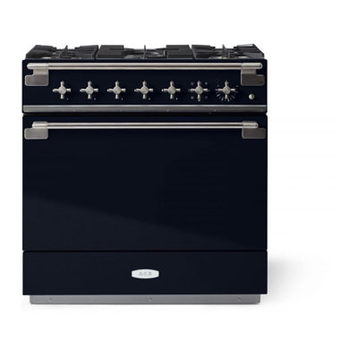 AGA Elise 36"W. 4.5 Cu.Ft. Freestanding Duel Fuel Convection Range with Brushed Nickel Trim