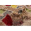 Tapis unique en laine noué à la main style Kosak des années 2010 de 5 pi 4 po x 7 pi 10 po beige / rouge / vert Kallea