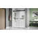 67'' - 72" W x 76'' H Double Sliding Frameless Shower Door