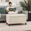 Banc de rangement avec repose-pieds 33 pouces-646019905