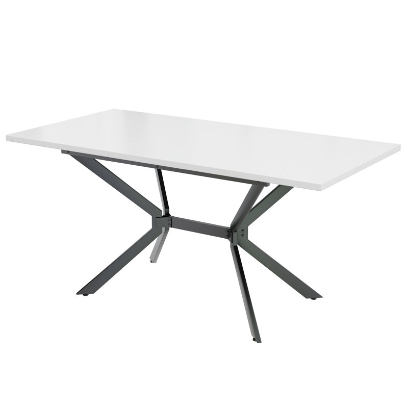 Rollingdam Extendable Metal Base Dining Table
