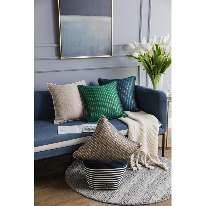 Housse de coussin carrée, Aqua