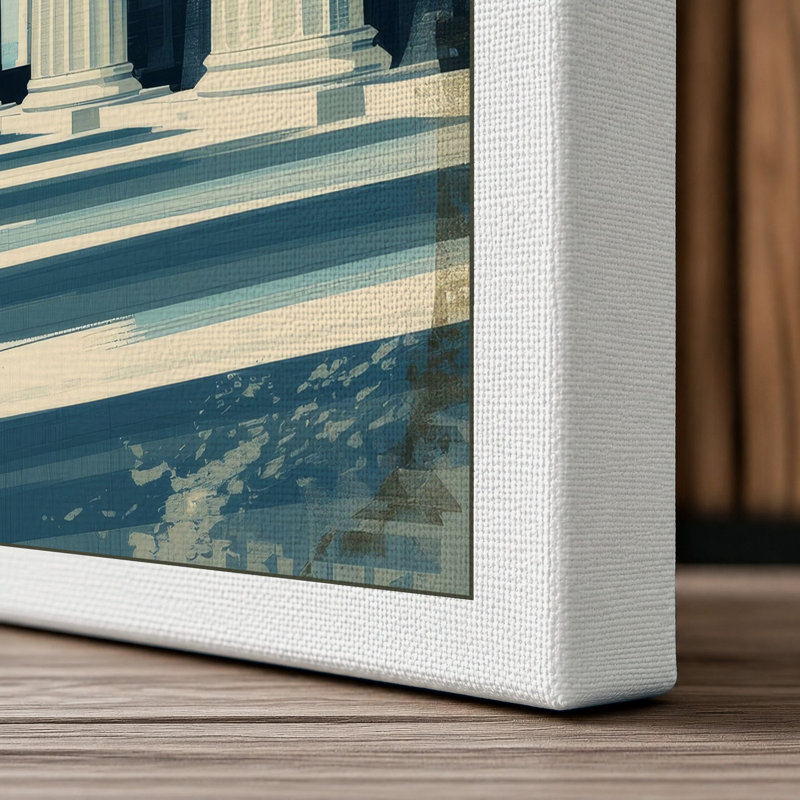 Columns and Sky Modern - Wrapped Canvas, White Border, 30x20 - 76.2 x 50.8 cm