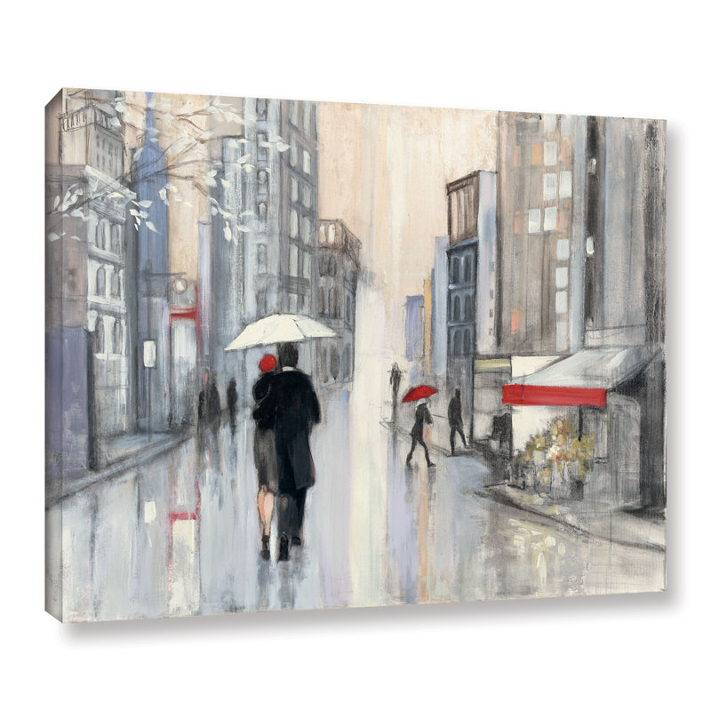 Printemps, pluie de New York - impression sur Phototex, Toile tendue, H 24 po x l 36 po x P 2 po