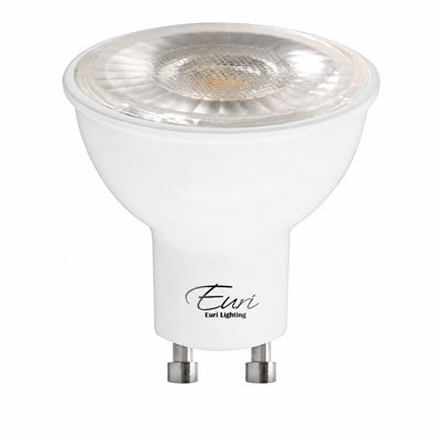 Euri Lighting PAR16 LED Bulbs, 7W, 500 lm, 50W Eq., 4000K, GU10, Dimmable, UL, 2-Pack
