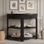 Console avec tiroir et tablettes-368969768