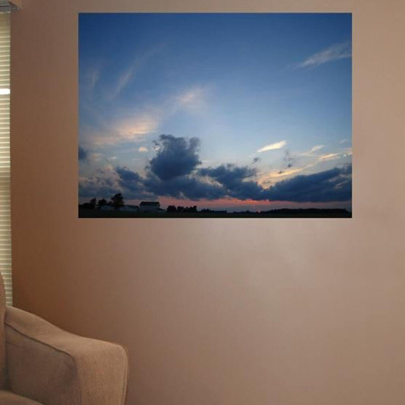 Landscape & Nature Non-Wall Damaging Wall Decal, 18" H x 24" W