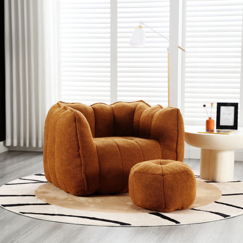 Canapé rembourré Sofas, Chenille jaune kaki, H 23,23 po x l 38,58 po x P 31,5 po