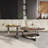 35.43''Modern Walnut Round Coffee Table Set – Nesting Tables with Hidden Storage,Full Assembly