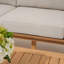 Ensemble de patio extérieur en bois massif 4 pièces