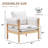 33" Mid-Century Modern Solid Wood Accent Chair,Reading Chair with Wrapped Armrests-327446627