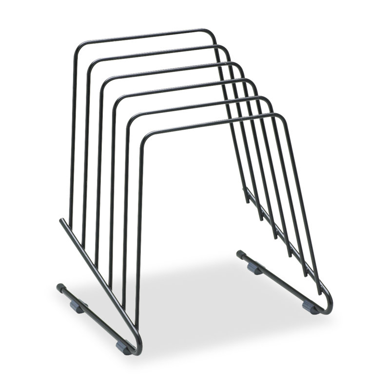 Black Metal Wire 5-Section Document Sorter
