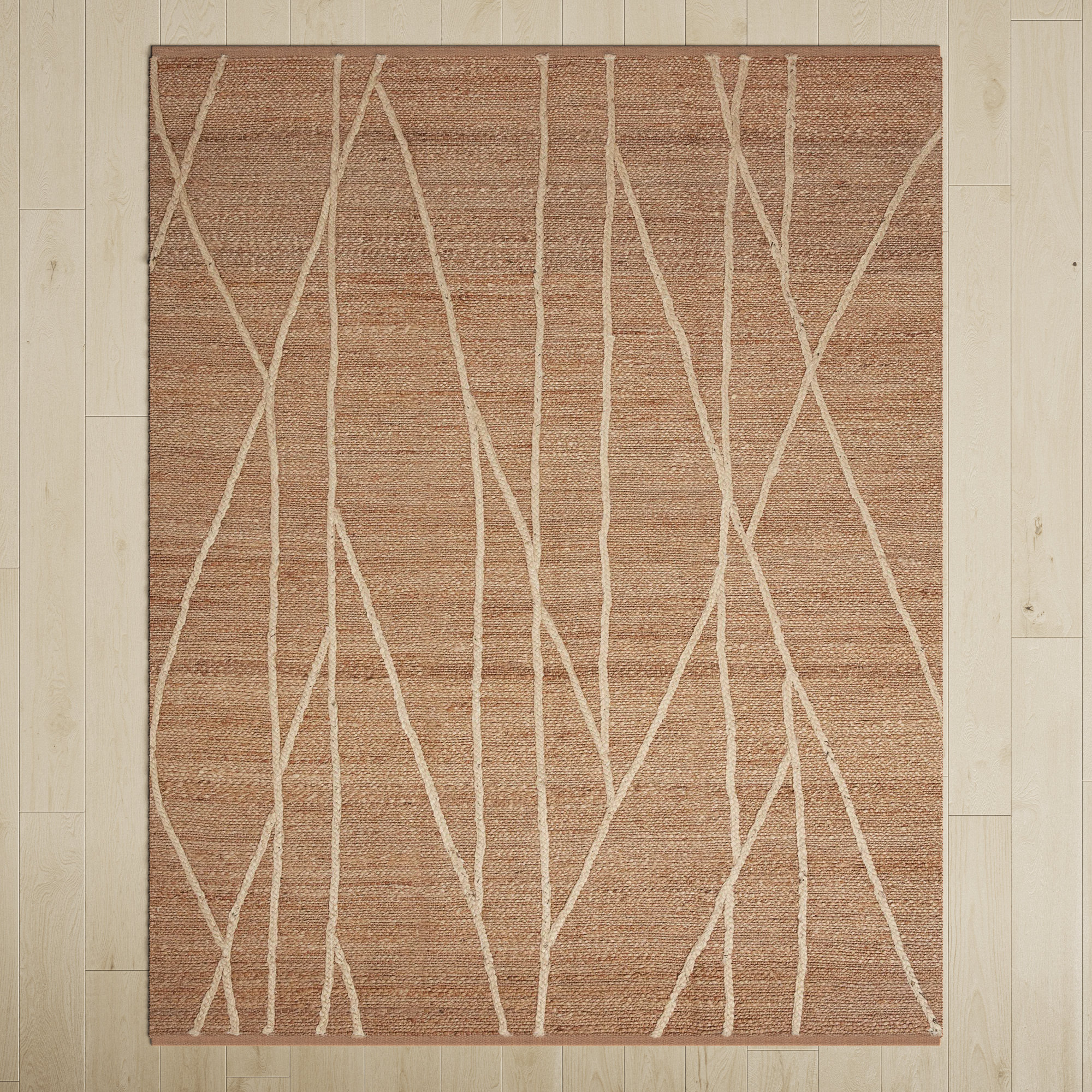 Albemarie Handmade Jute / Sisal Tan Rug, Rectangle 7'9" x 9'9"