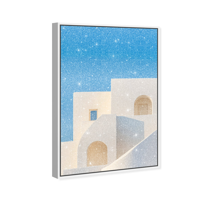 Island Minimalism Print by Oliver Gal, 16"H x 11"W, White Floater Frame