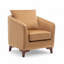 Upholstered Barrel Chair with Footstool-1488768570