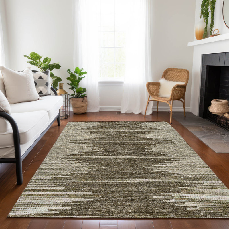 Kaysn Abstract Indoor / Outdoor Rug, Rectangle 3' x 5'