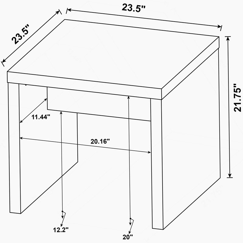 2-Piece Rectangular Coffee And End Table Set