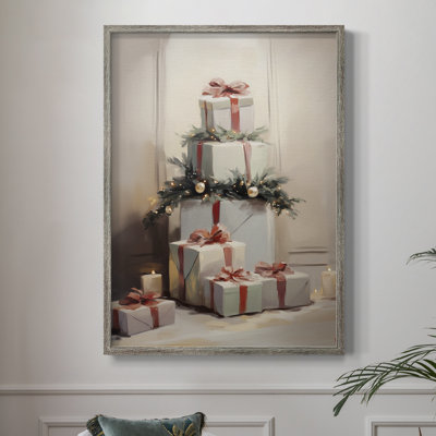 Art des Fêtes de Noël - série 2 - CC XXXVI, reproduction encadrée - bois massif