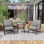 Chaise berçante de patio avec coussins-2117667606