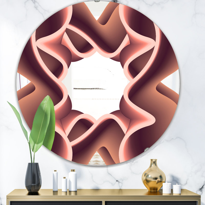 Miroir mural Nebulous Waves 2, H 31,5 po x l po