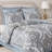 Piece King Bedding Sets, Blue Jacquard Chenille Comforter Set