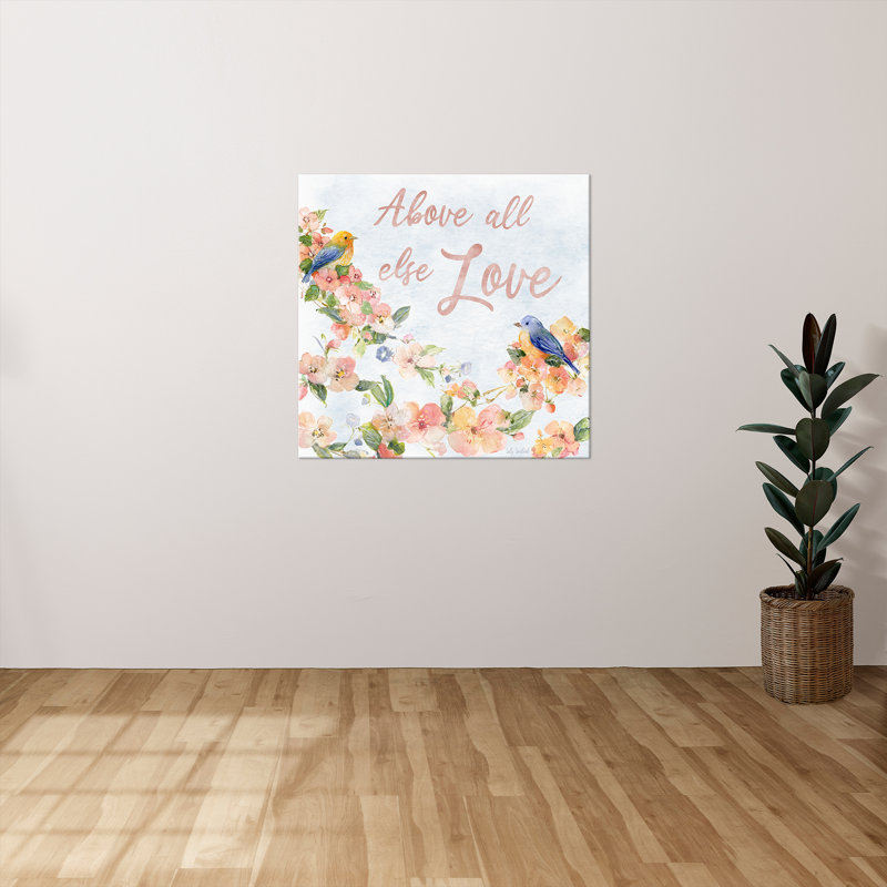 "Spring Love" par Sally Swatland, reproduction sur toile, H 24 po x l 24 po x P 1,5 po