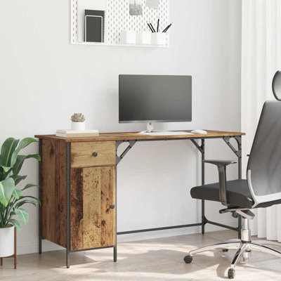 Metal Base Computer Desk