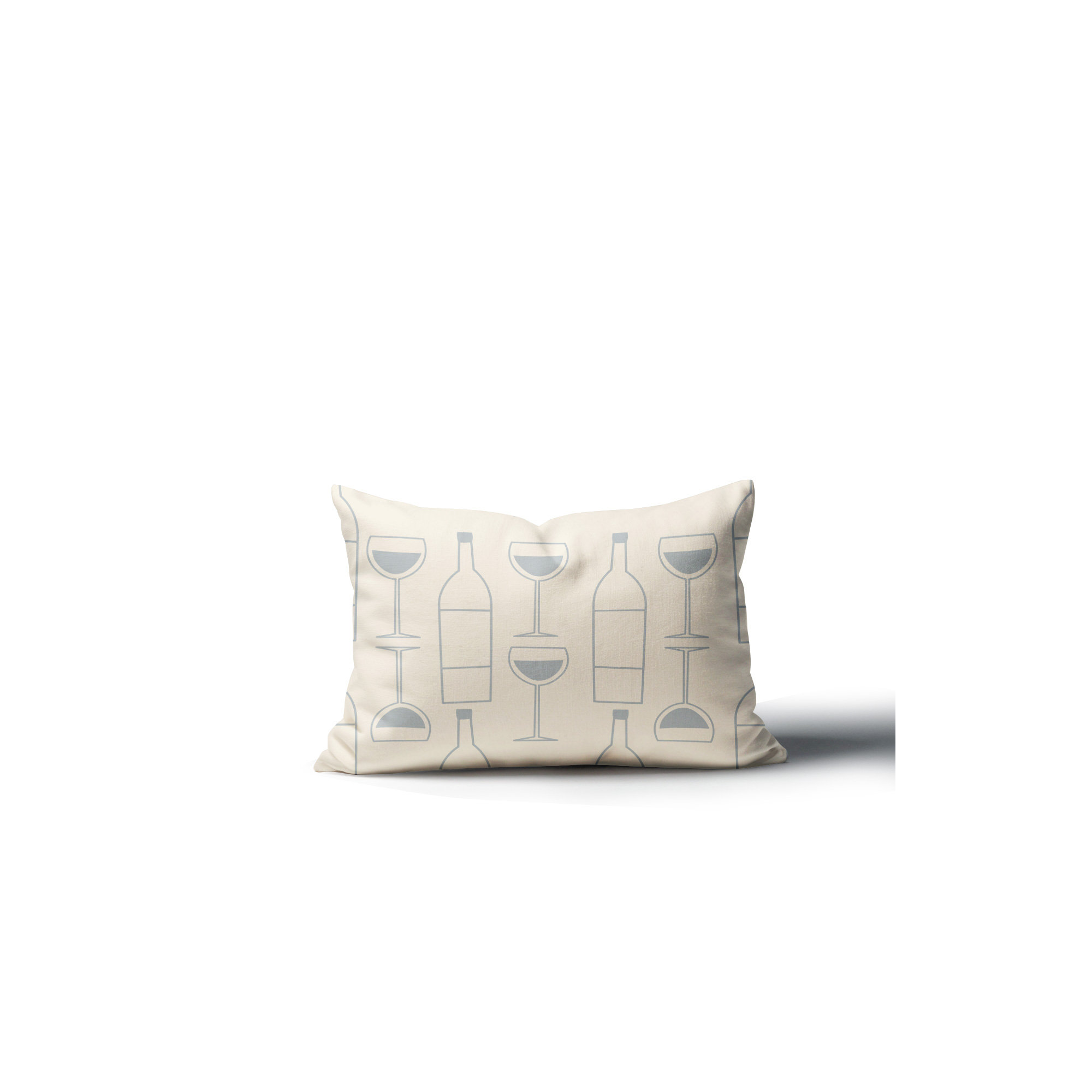 Hyatt Indoor/Outdoor Throw Pillow, 14"H x 20"W, Gray
