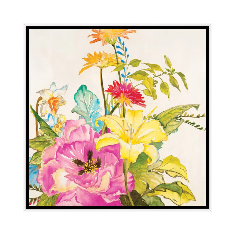 «A Brilliant New Day» par Liz Jardine - reproduction, Aucun mat, H 18 po x l 18 po x 1,5 po, Toile blanche encadrée