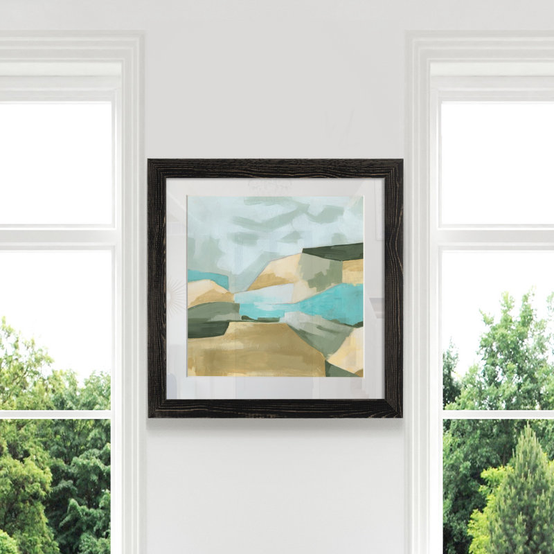 Optical Fields II-impression sur papier, H 27,5 po x l 27,5 po x P 1,5 po, Cadre noir