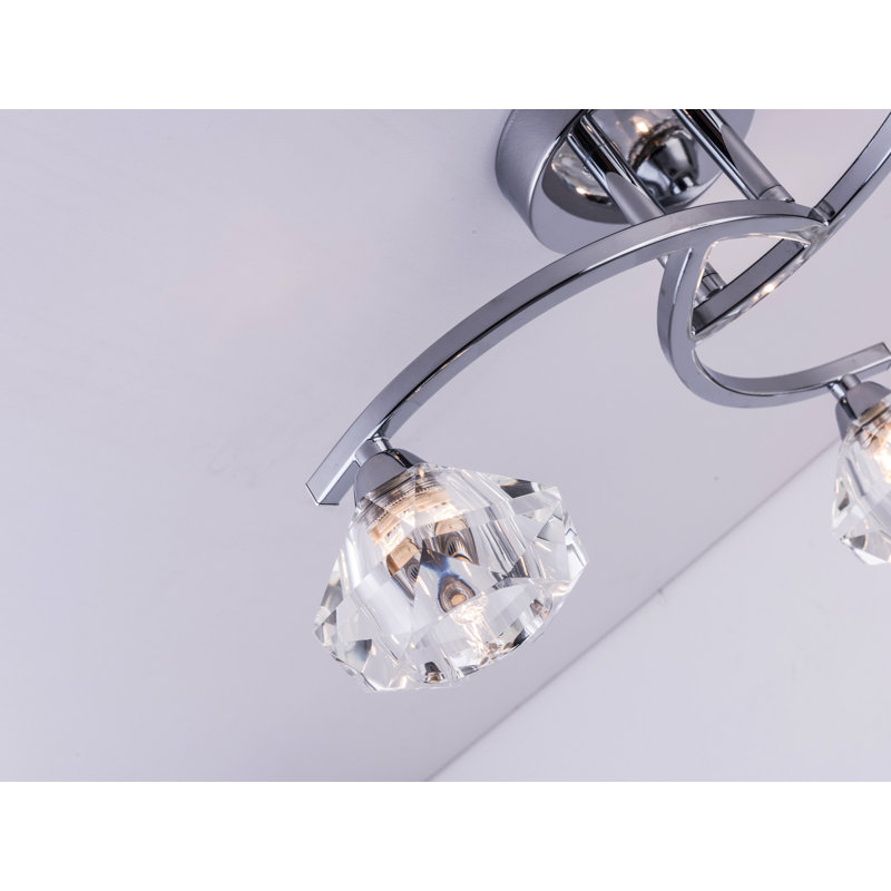 Johana Glass Semi Flush Mount