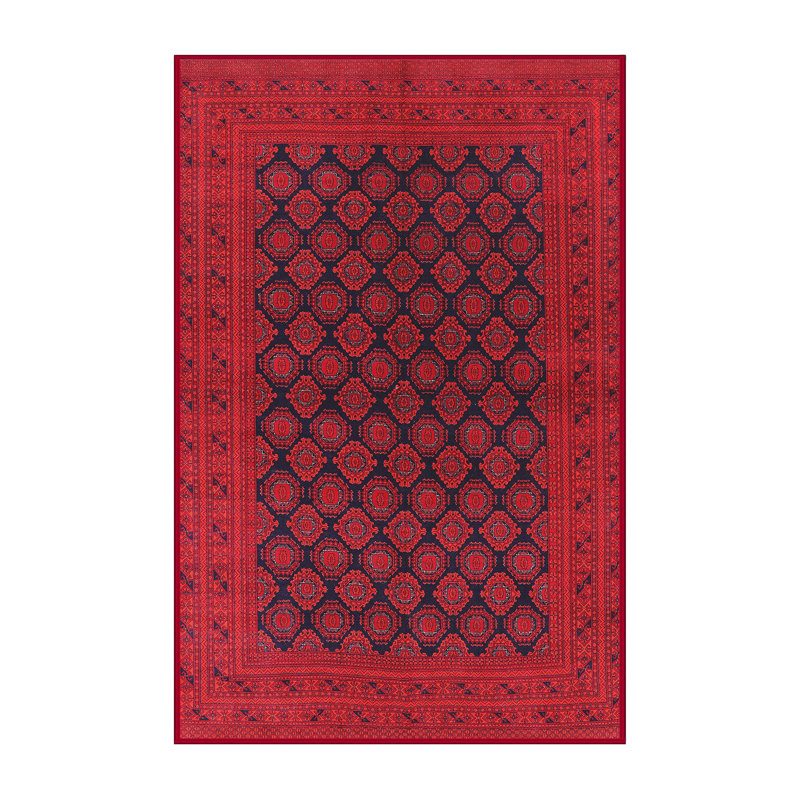 Tapis rouge à motif sud-ouest, Rectangle 2 pi x 4 pi