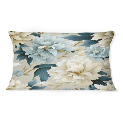 Coussin contemporain imprimé floral II