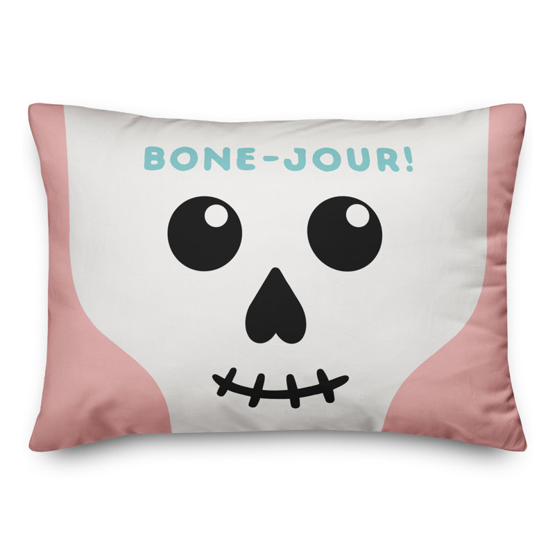  Bone-Jour! Rectangular Pillow Cover & Insert