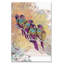 «Purple Parrots», impression sur toile tendue-31453819