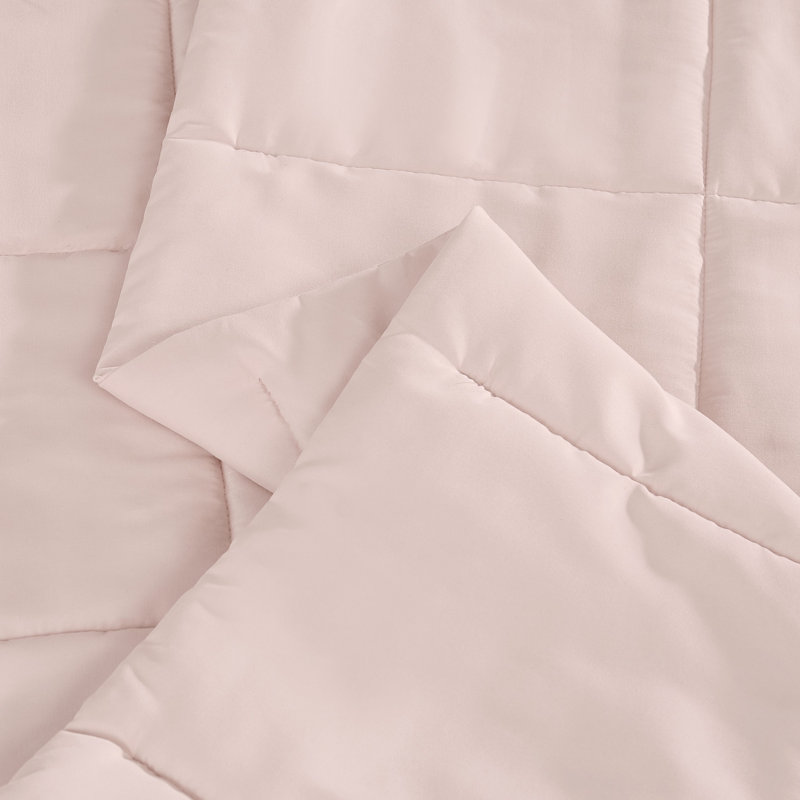Couverture en duvet synthétique Trous, Simple extra long, Rosé