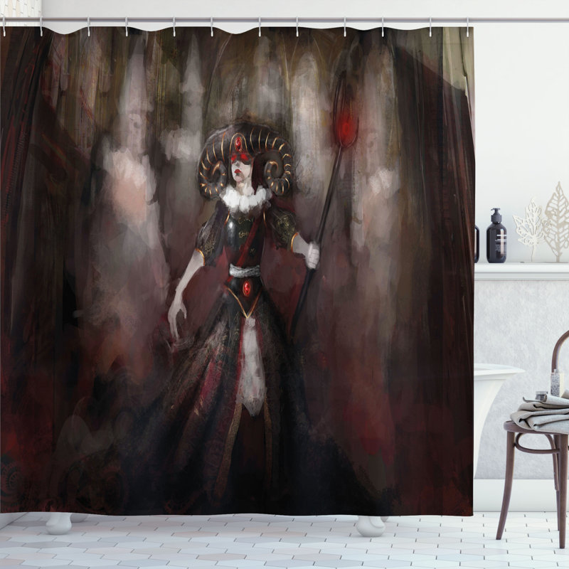 Shower Curtain with Hooks Included, 84"H x 69"W