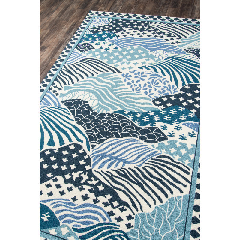 Annekristin Abstract Indoor / Outdoor Rug, Rectangle 8' x 10'