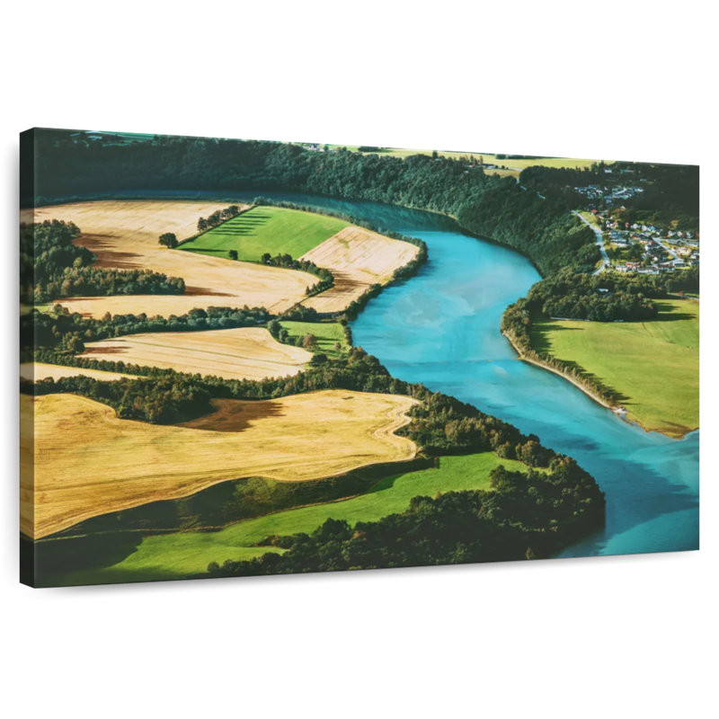 Alvord Norway Farm Landscape, 34" H x 51" W