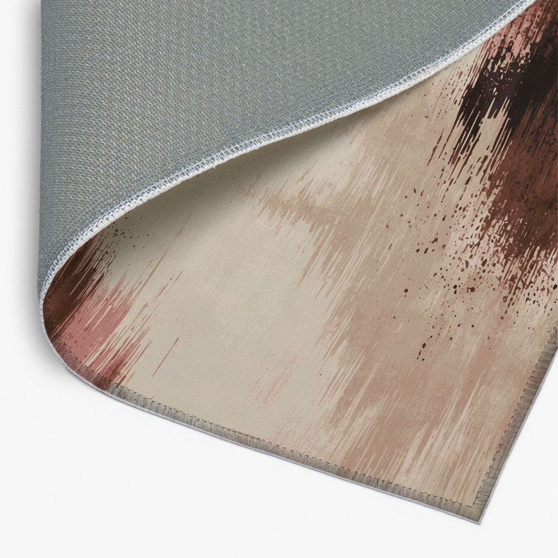 Tapis intérieur et extérieur beige Watercolor, Rectangle 4pi x 6 pi