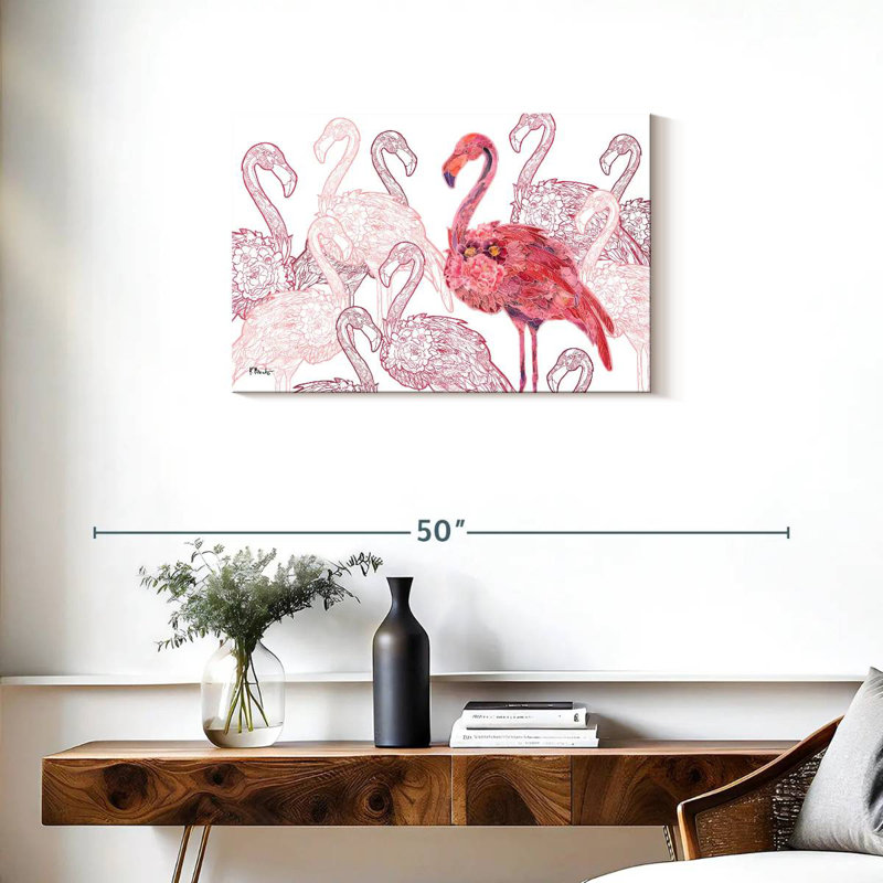 Flamant rose Brampt, H 20 po x l 30 po