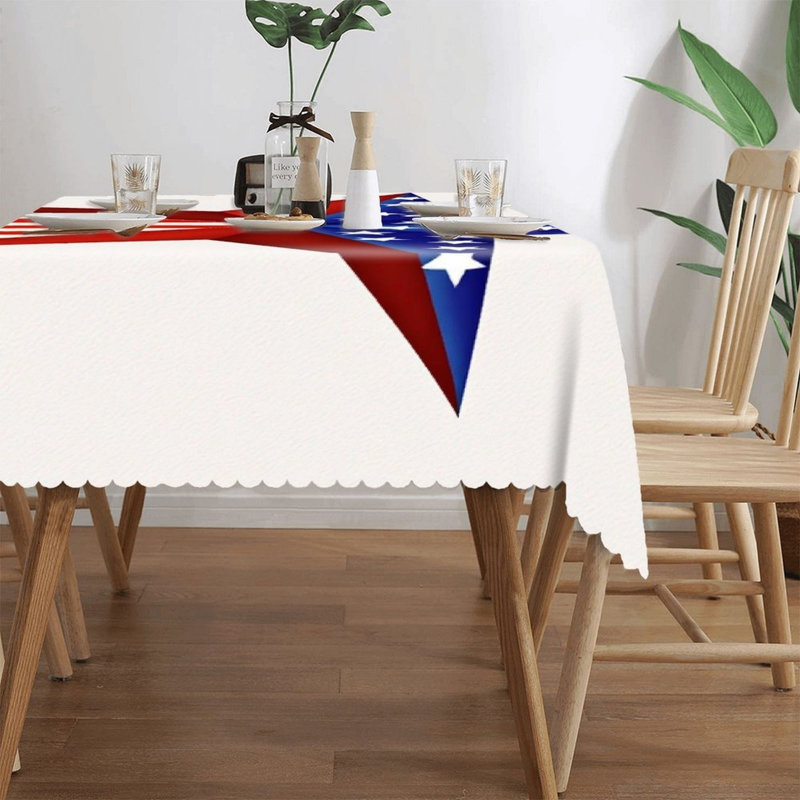 Housse pour table rectangulaire à rebord festonné 60 x 120 po