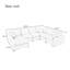 Canapé modulaire 7 places à conception modulaire et chenille de qualité supérieure-117441690