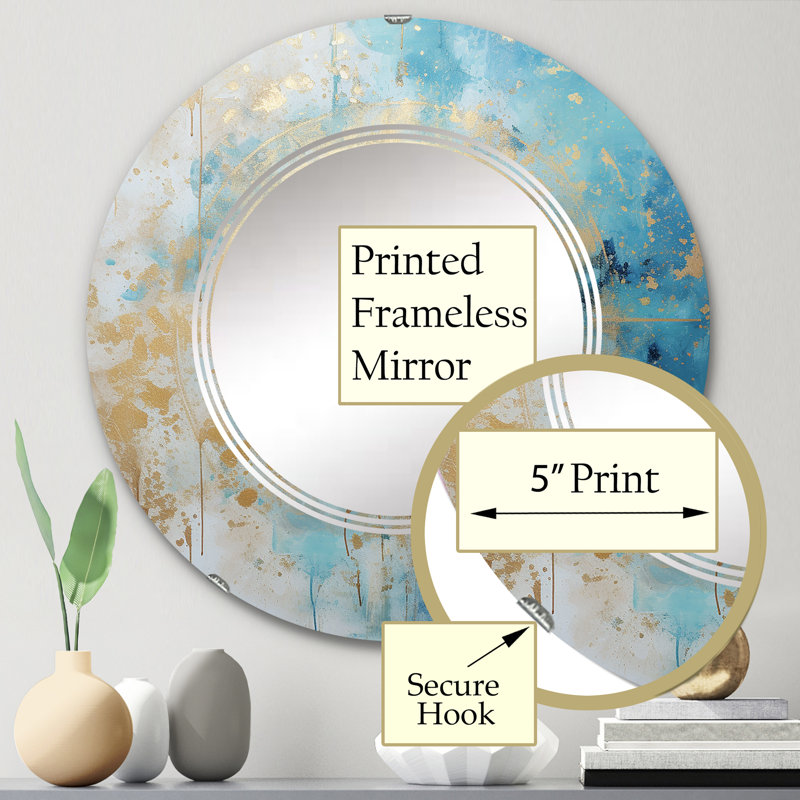 Miroir mural Zuhur, 24 po x 24 po